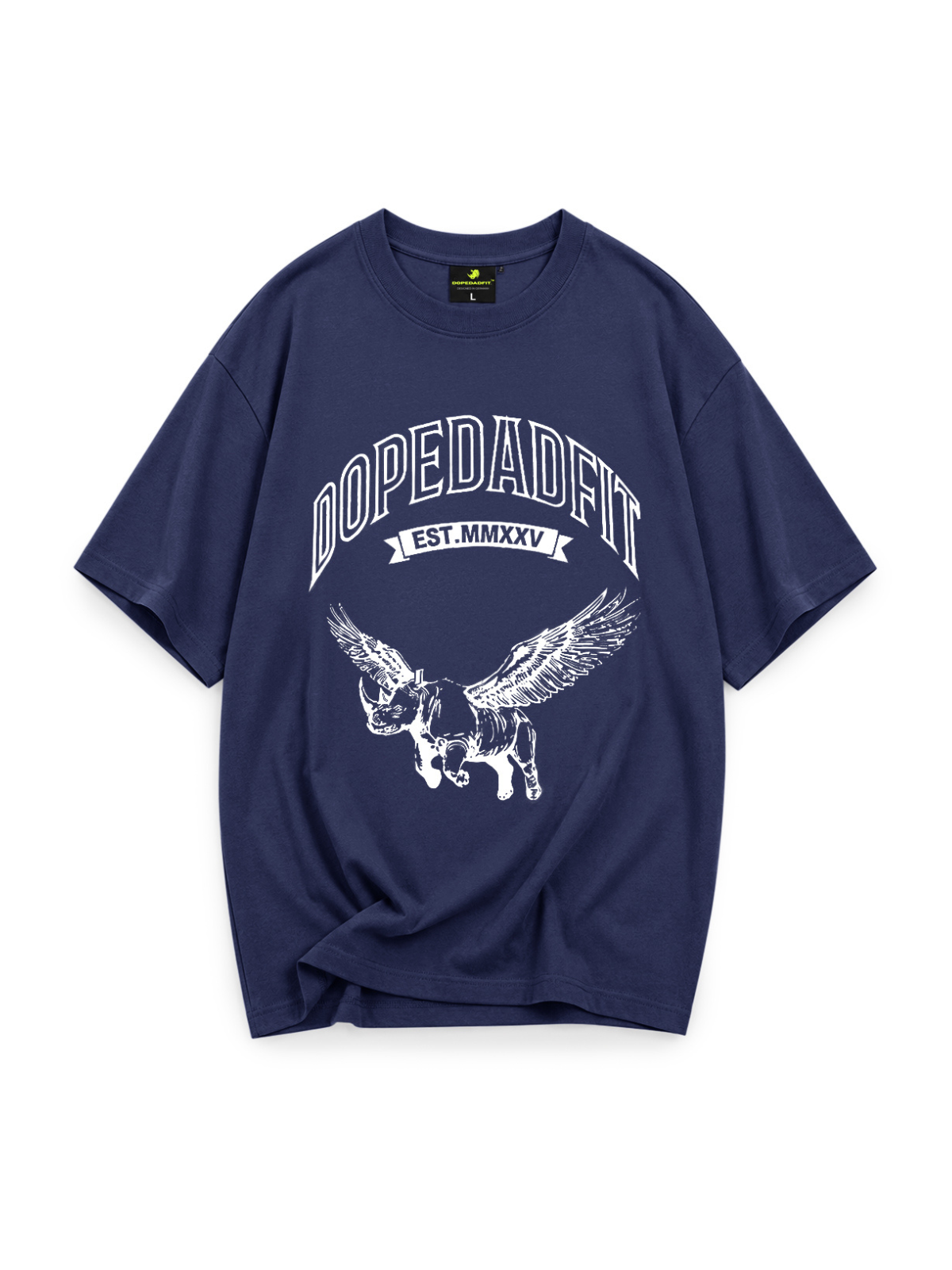 Flying Rhino Oversized Tee Midnight Navy