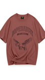 Flying Rhino Oversized Tee Rose Smoke