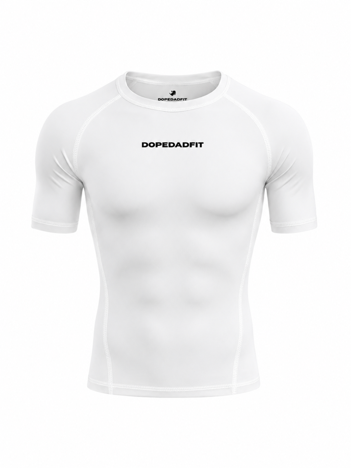 Compression Short Sleeve White