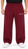 Old English Wide-Leg Sweatpants Washed Crimson