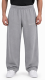 Old English Wide-Leg Sweatpants Heather Grey