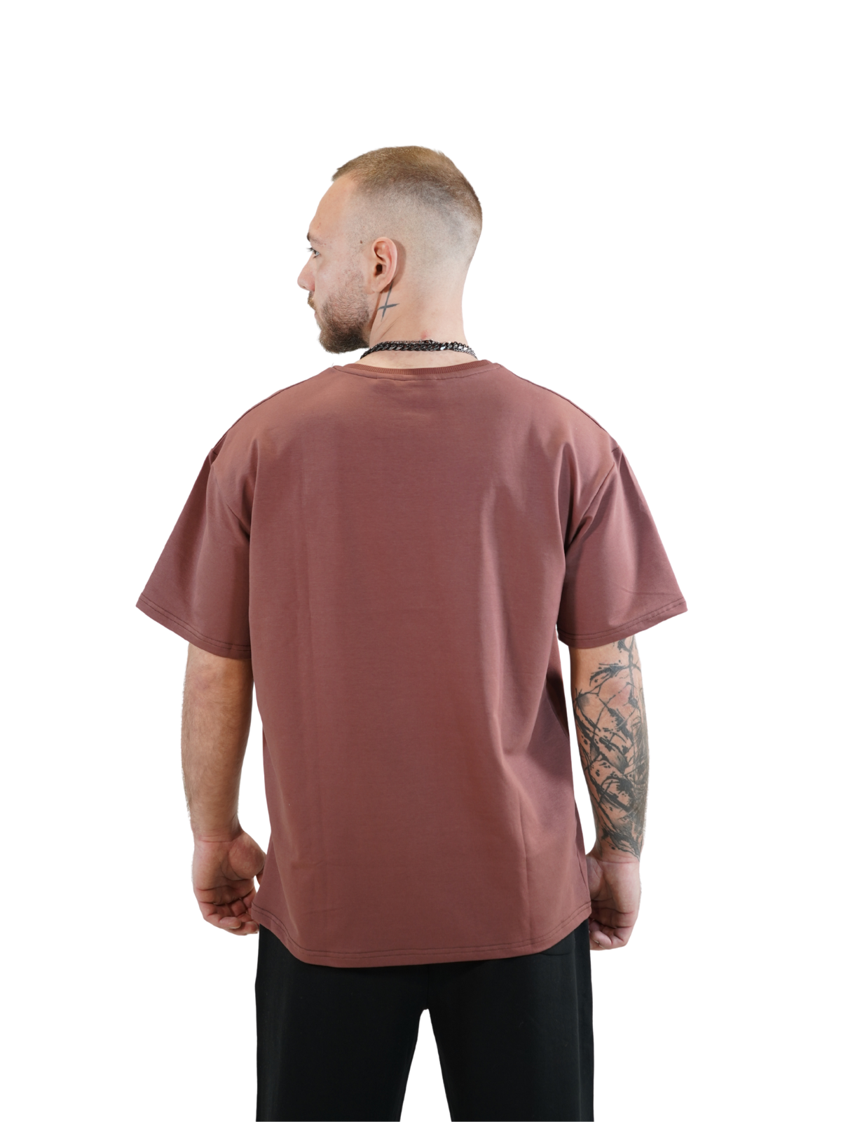 Flying Rhino Oversized Tee Rose Smoke