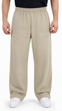 Old English Wide-Leg Sweatpants Camel