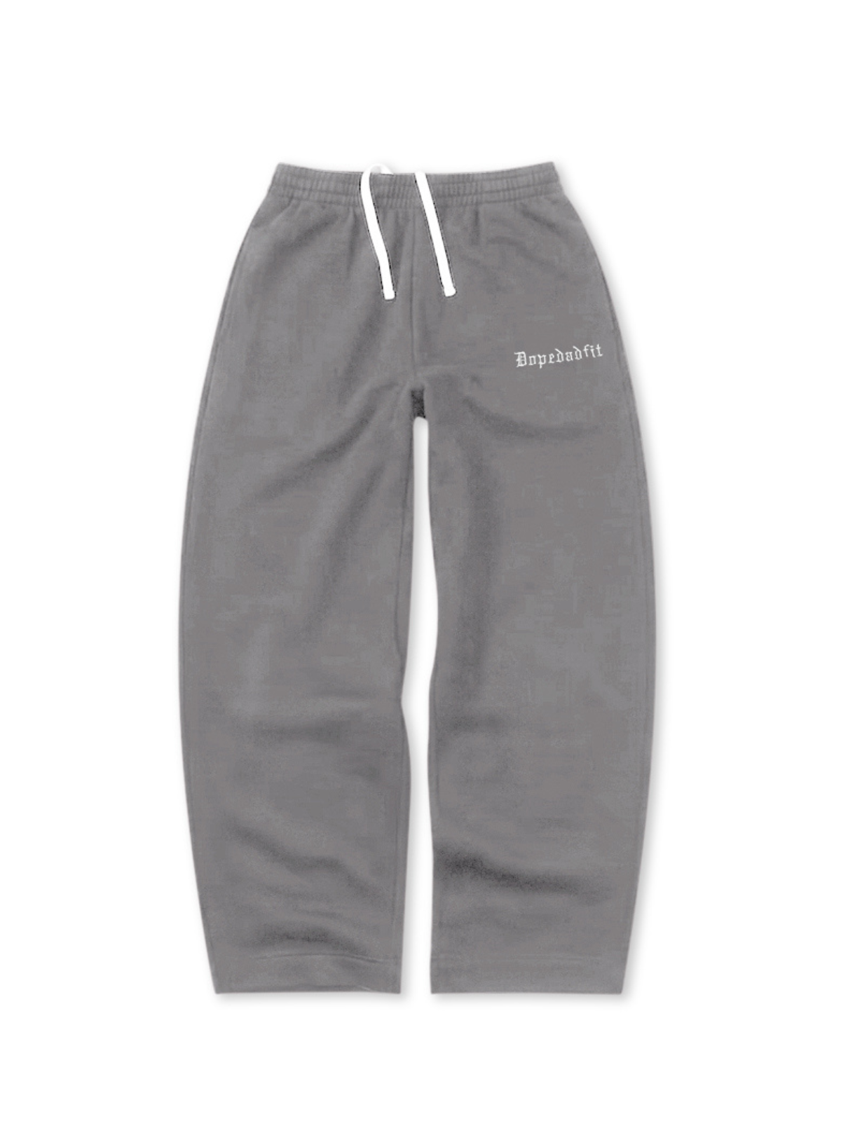 Old English Wide-Leg Sweatpants Heather Grey